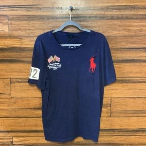 Vintage Navy Ralph Lauren Track & Field Polo Shirt